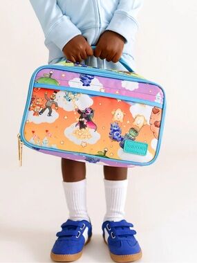 Posh Peanut Rainbow Care Bear Character Lunch Box - Blue Trim & Multi